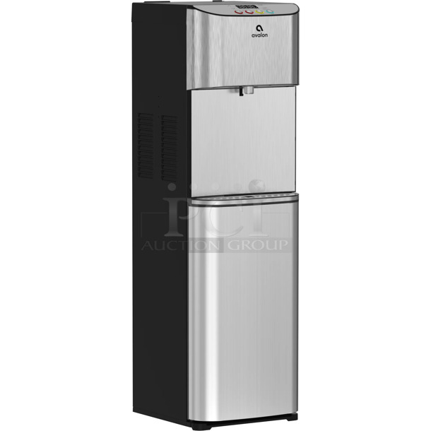 2 BRAND NEW IN BOX! Avalon A3BLOZONEWTRCLR Stainless Steel Bottom Loading Water Cooler. 115 Volts, 1 Phase. 2 Times Your Bid!