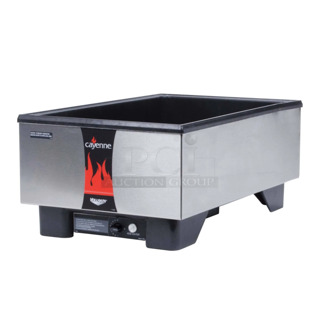 BRAND NEW IN BOX! Vollrath Cayenne 71001 Full Size Countertop Warmer with Stainless Steel Exterior. 120 Volts, 1 Phase. 