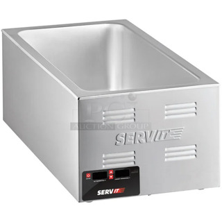 BRAND NEW SCRATCH AND DENT! ServIt FW150 12" x 20" Full Size Electric Countertop Food Warmer with Digital Controls. 120 Volts, 1 Phase. Tested and Working!