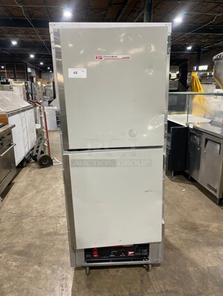 Metro Commercial Insulated 2 Door Heating/Proofing Cabinet Food Warmer! With Built In Pan Rack! On Casters! 120V! Model: C199-H(1)N!