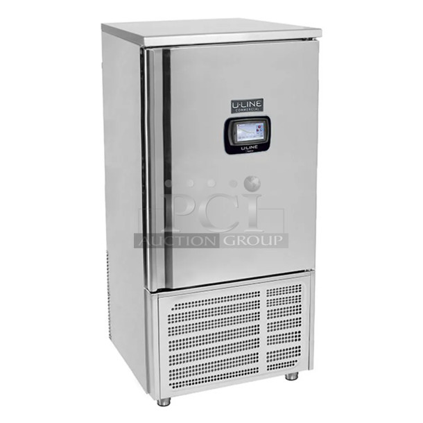 BRAND NEW SCRATCH AND DENT! 2023 Desmon GBF-15+ETL Stainless Steel Commercial Blast Chiller Shock Freezer w/ 4 Probes on Commercial Casters. 230 Volts, 3 Phase.