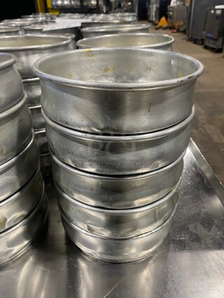 Polished Aluminum Round Dough Pans! 10X Your Bid!