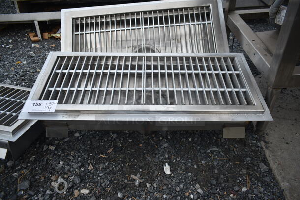 BRAND NEW SCRATCH AND DENT! Stainless Steel Floor Trough with Grate.