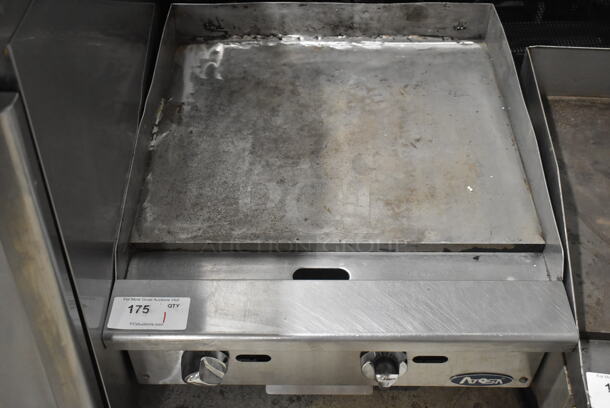Atosa Stainless Steel Commercial Countertop Natural Gas Powered Flat Top Griddle. 