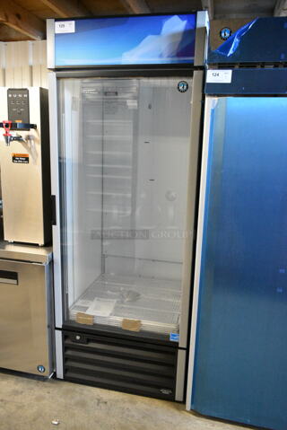 BRAND NEW SCRATCH AND DENT! 2024 Hoshizaki RM-26-HC metal Commercial Single Door Reach In Cooler Merchandiser. 115 Volts, 1 Phase. 