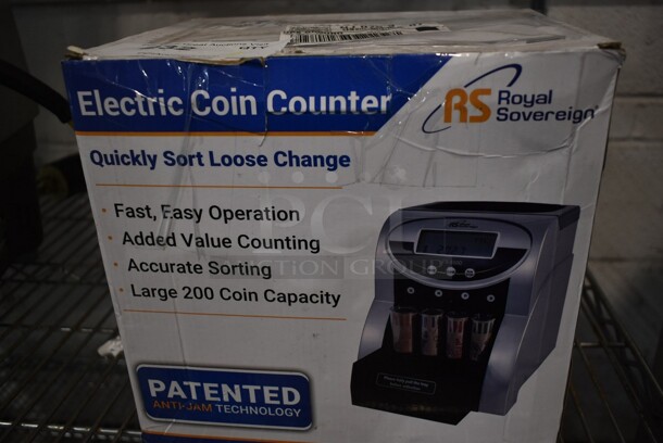 BRAND NEW IN BOX! Royal Sovereign FS-550D Countertop Quick Sort Coin Sorter.