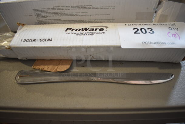 12 BRAND NEW IN BOX! ProWare Stainless Steel Knives. 9". 12 Times Your Bid!