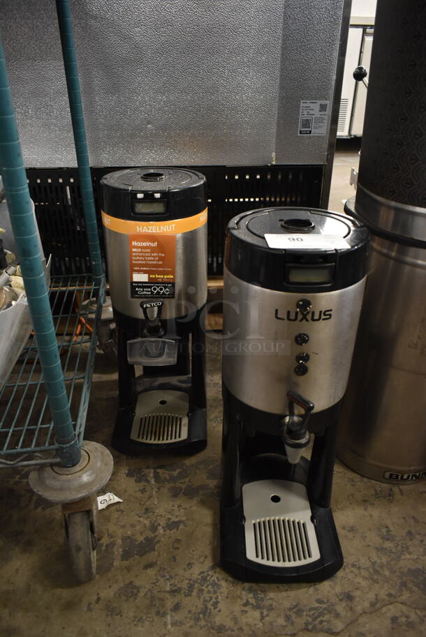 2 Fetco Luxus L3D-10 Stainless Steel Hot Beverage Holder Dispensers. 2 Times Your Bid!