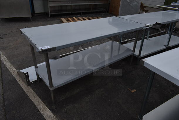 BRAND NEW SCRATCH AND DENT! Regency Stainless Steel Commercial Table w/ Under Shelf.