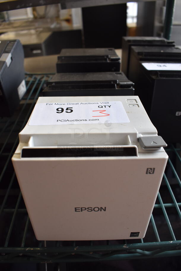 3 Epson M335B Receipt Printers. 5x5.5x5.5. 3 Times Your Bid!