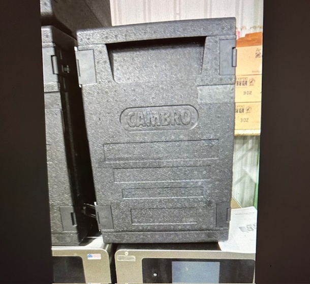 One Cambro Food Transport. #EPP400. 16.5X25.5X24.53 $247.25. THESE LOOK NEW!