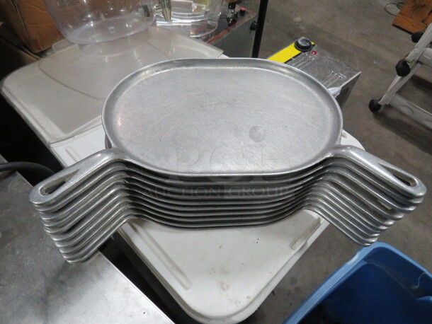 Dual Handle PEWTEREX Steak Platter. 11.5X9. 10XBID