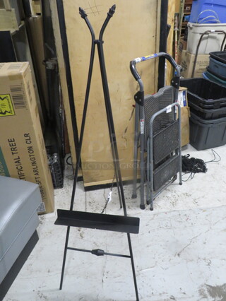 One Metal Easel.