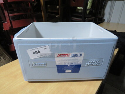 One Coleman Chiller Party Stacker Cooler.