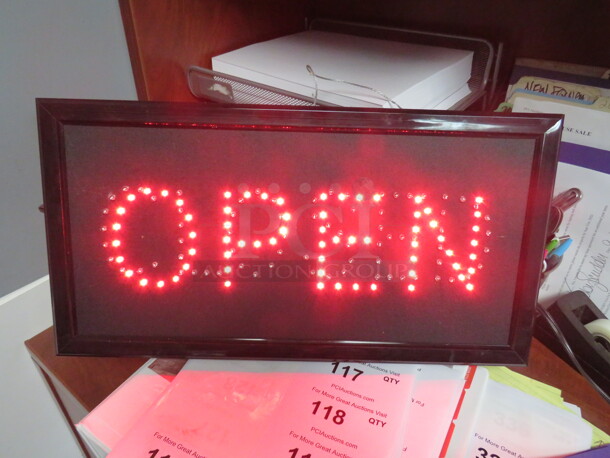 One WORKING Open/Closed Sign. 