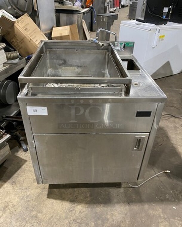 Falcon Fabricators Commercial Electric Powered Commercial Pasta Cooker/Rethermalizer! With Backsplash! All Stainless Steel! On Casters! Model: RTC16