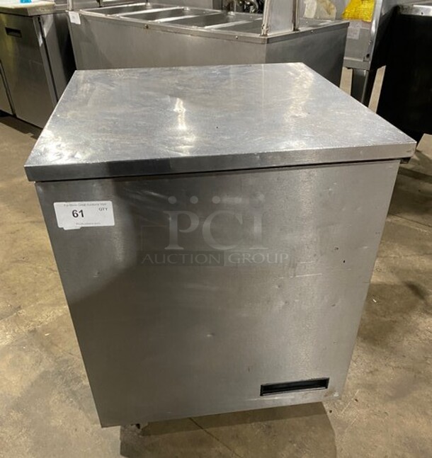 Delfield Commercial Single Door Lowboy/Worktop Cooler! Stainless Steal! MODEL 406 SN:0809152001376 115V