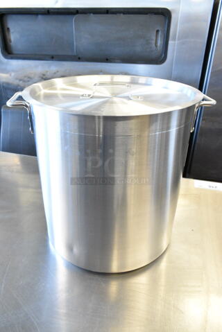 BRAND NEW SCRATCH AND DENT! Choice  Standard Weight Aluminum Stock Pot with Steamer Basket and Cover w/ 471ASTB40 Choice 40 Qt. Aluminum Stock Pot Steamer Basket. 