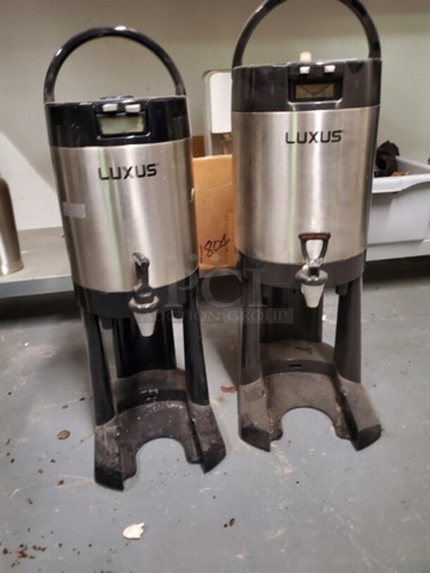 ALL ONE MONEY Lot of 2 Fetco LUXUS® Thermal Coffee Dispenser - Item #1125084