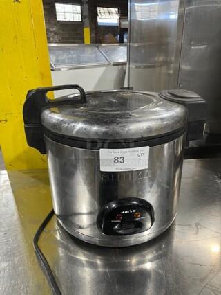 Amko Commercial Countertop Electric Rice Cooker! Model AK60ERC Serial 18070533! 110/120V!