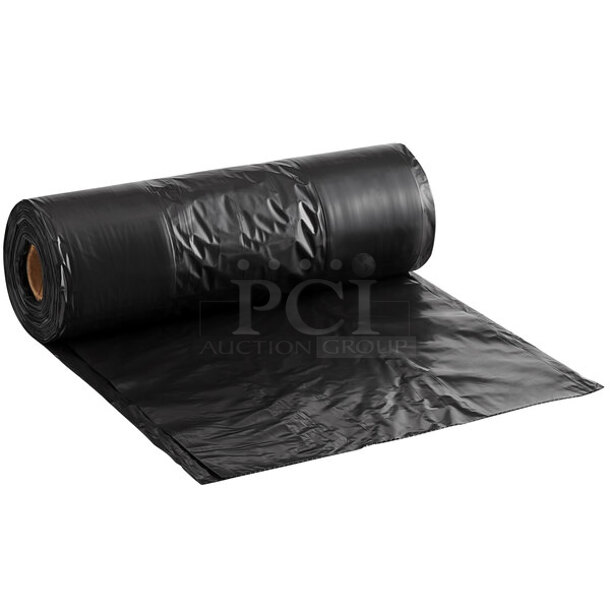 3 BRAND NEW SCRATCH AND DENT! 5013339XXH Rolls of Lavex Pro 33 Gallon 2.5 Mil 33" x 39" Low Density Heavy-Duty Industrial Contractor Black Trash Bag Can Liner - 100/Case. 3 Times Your Bid!