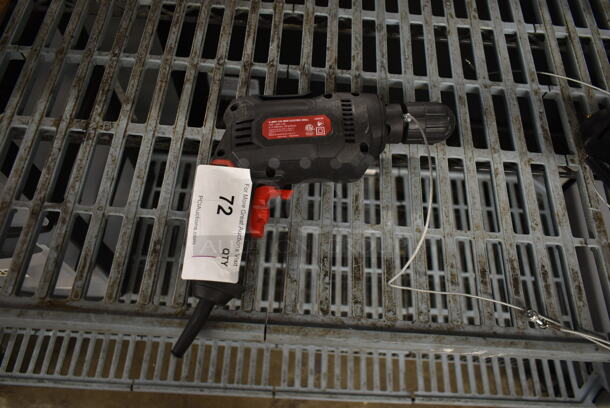 Hyper Tough 3/8" Electric Powered Drill. 120 Volts, 1 Phase.