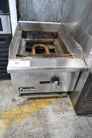 Pantin LT-ECB-16S Stainless Steel Commercial Countertop Natural Gas Powered Griddle Frame. 30,000 BTU. 