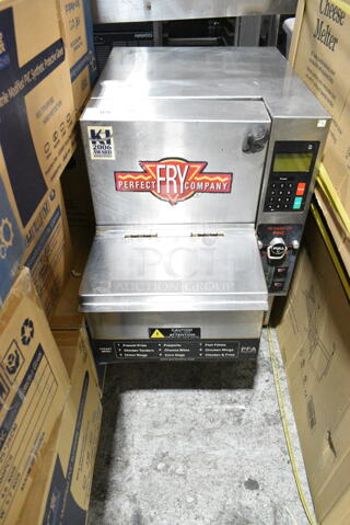 Perfect Fry PFA7200 Stainless Steel Commercial Electric Powered Ventless Fryer. 240 Volts, 1 Phase.