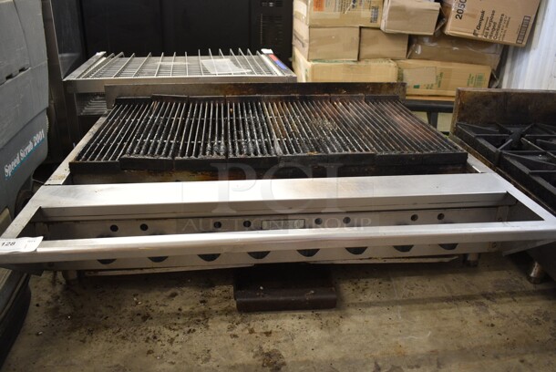 Vulcan VACB47N-21 Stainless Steel Commercial Countertop Natural Gas Powered Charbroiler Grill. 