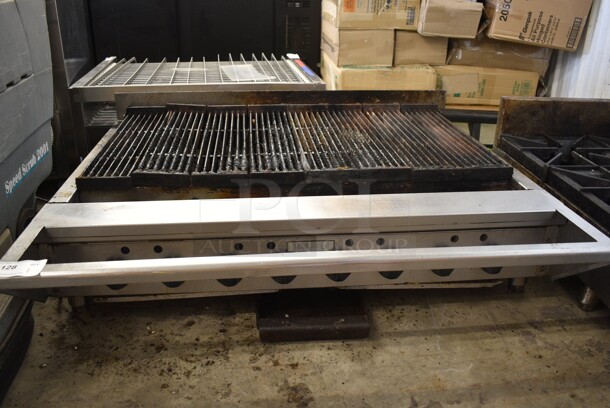 Vulcan VACB47N-21 Stainless Steel Commercial Countertop Natural Gas Powered Charbroiler Grill. - Item #1127694