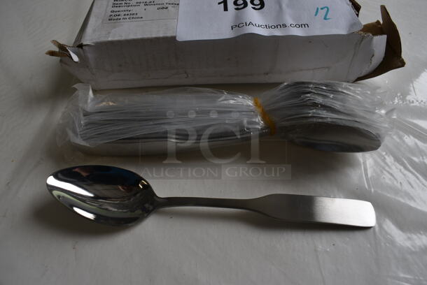 12 BRAND NEW IN BOX! Winco 0016-01 Stainless Steel Winston Teaspoons. 6.5". 12 Times Your Bid!