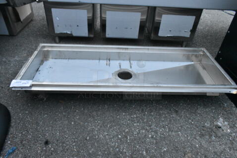 BRAND NEW SCRATCH AND DENT! Stainless Steel Floor Trough. No Grate. 