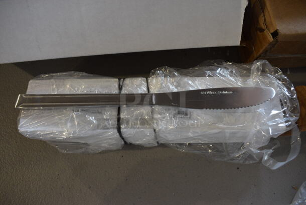 24 BRAND NEW IN BOX! Winco Stainless Steel Dinner Knives. 8". 24 Times Your Bid!