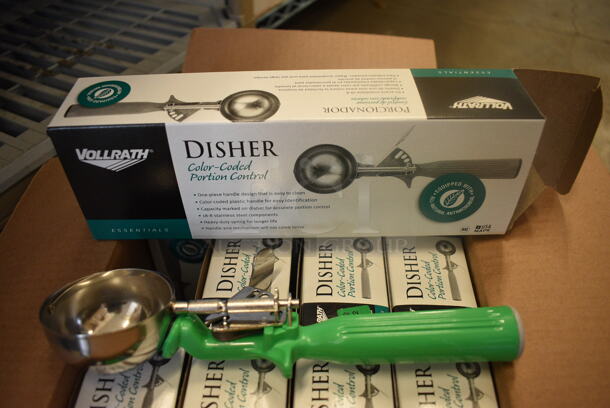 12 BRAND NEW IN BOX! Vollrath Stainless Steel Dishers. 9.5". 12 Times Your Bid!
