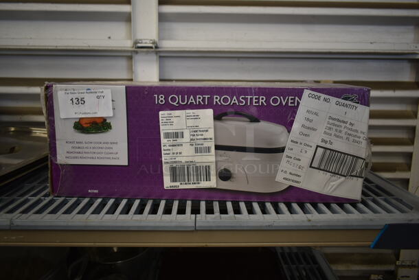 BRAND NEW IN BOX! Rival 18 Quart Roaster Oven. 