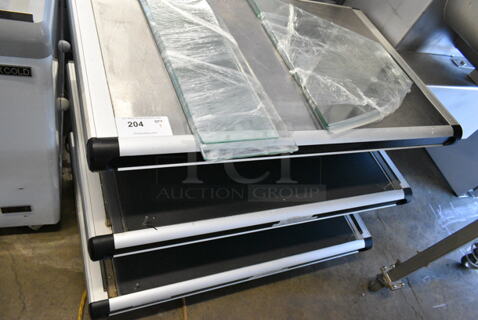 Hatco GR2SDS-36D Metal Commercial Countertop 2 Tier Warming Display Merchandiser. 120 Volts, 1 Phase. 