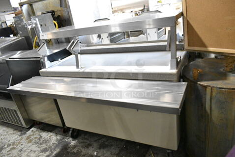 Delfield KC-50-NU Stainless Steel Buffet Station w/ Tray Slide on Commercial Casters. Cannot Test Due To Missing Power Cord