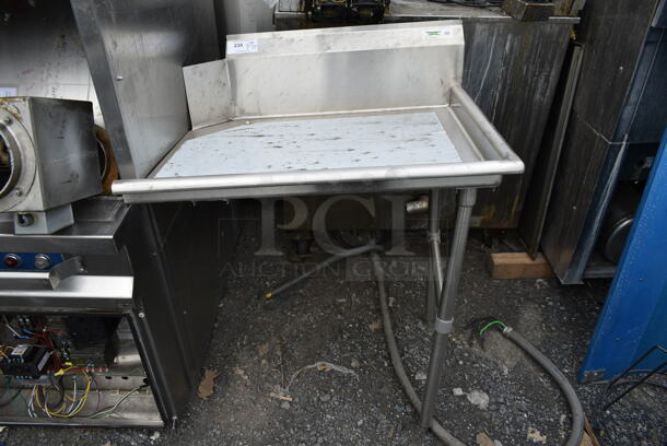 Regency 600CDT36R Stainless Steel Commercial Right Side Clean Side Dishwasher Table.