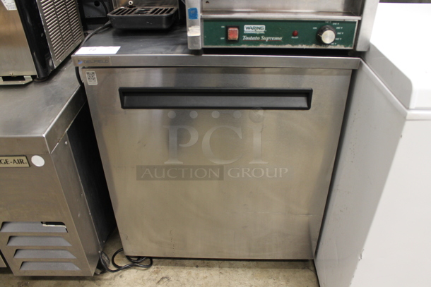 Delfield 406P-STAR4 Stainless Steel Commercial Single Door Undercounter Cooler. 115 Volts, 1 Phase. Cannot Test Due To Cut Power Cord