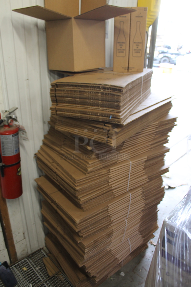PALLET LOT of Cardboard Boxes Including 10-7/8"x8-1/8"x9-3/4"
