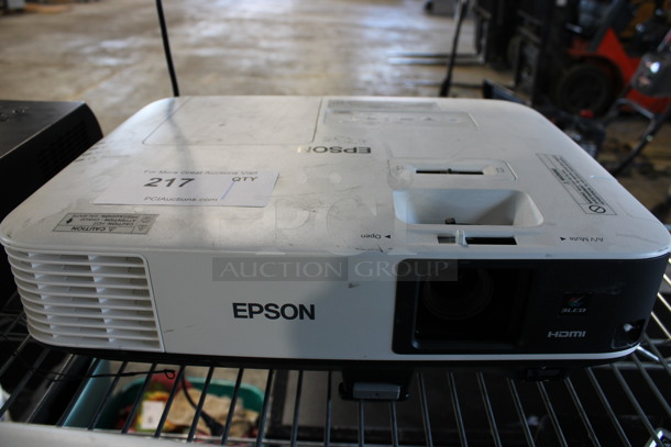 Epson Model H822A LCD Projector. 100-240 Volts, 1 Phase. 15x11.5x5