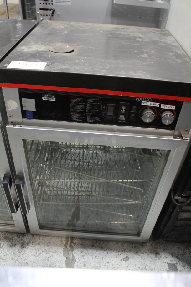 Hatco FST-2 Metal Commercial Heated Holding Merchandiser Display Case w/ Metal Rack. 120 Volts, 1 Phase. Tested and Working!