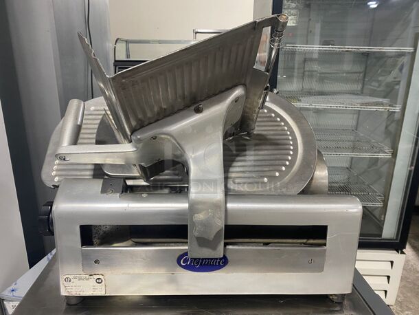 Chefmate GC512 Manual Meat & Cheese w/ 12" Blade, Gear Driven, Aluminum, 1/3 hp

