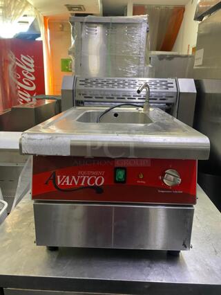 Avantco 177PC201 Stainless Steel Commercial Countertop Electric Powered Pasta Cooker. 208/240 Volts, 1 Phase.
