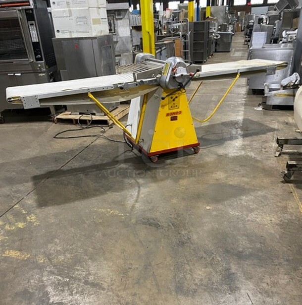 Seewer Rondo Metal Commercial Floor Style Reversible Dough Sheeter! MODEL SSO64C SN: A6019004 - Item #1118518