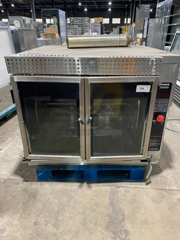 Hardt Commercial Natural Gas Powered Rotisserie Machine! With View Through Front Access Door! All Stainless Steel! Model: INFERNO3500