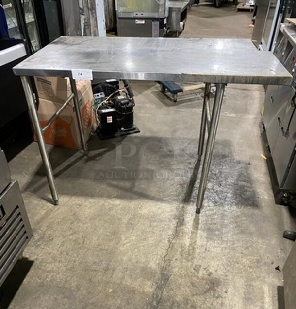 Custom Made Solid Stainless Steel Work Top/ Prep Table! On Legs!