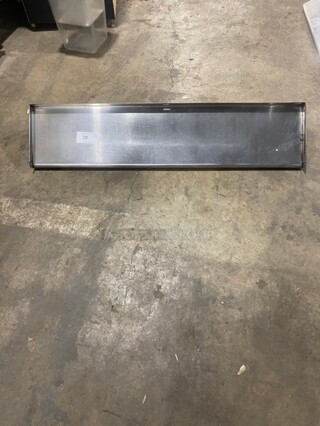 All Stainless Steel! Wall Mounted Commercial Shelf With Backsplash!