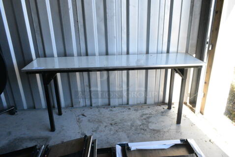 8 Various Folding Table. 72x18.5x31, 72x30x31. 8 Times Your Bid! 