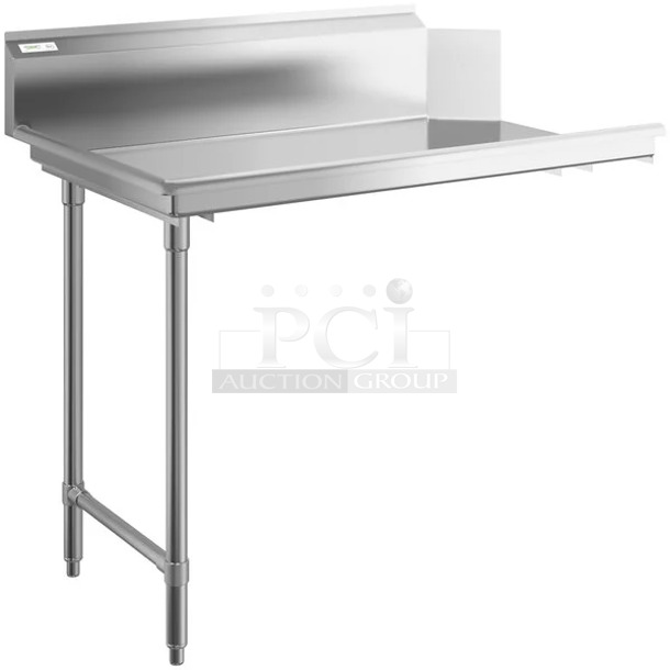 BRAND NEW SCRATCH AND DENT! Regency 600CDT48L Stainless Steel Commercial Left Side Clean Side Dishwasher Table.